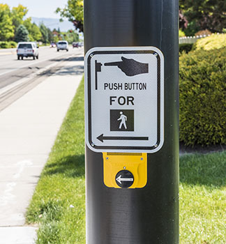 Pedestrian signal button