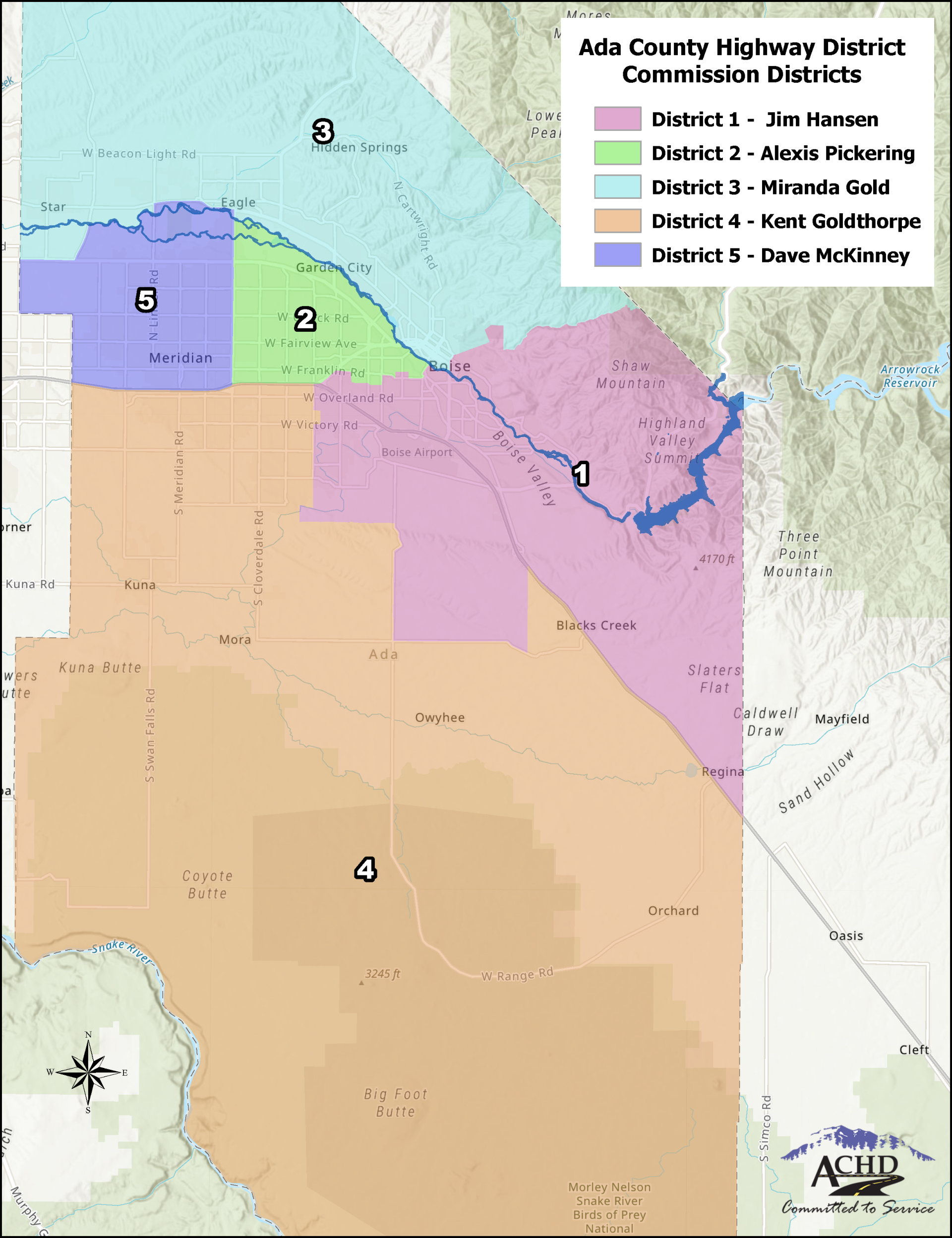 Commission Districts Map