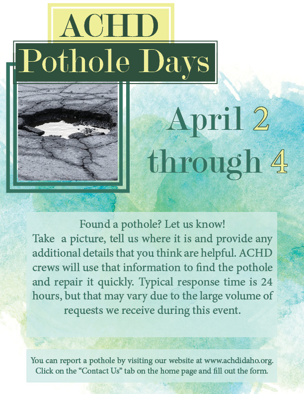 Pothole Days flyer